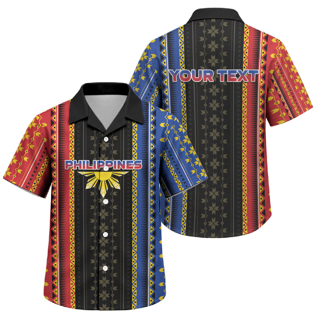 Personalised Philippines Filipinos Family Matching Tank Maxi Dress and Hawaiian Shirt Igorot Tribal Inspiration Pattern Style