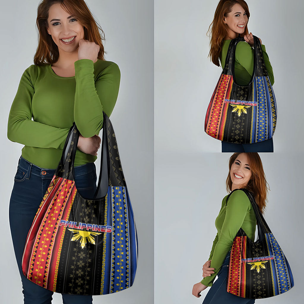 Philippines Filipinos Grocery Bag Igorot Tribal Inspiration Pattern Style