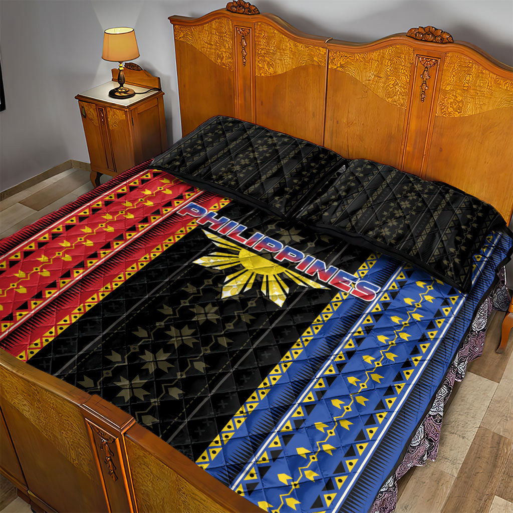 Philippines Filipinos Quilt Bed Set Igorot Tribal Inspiration Pattern Style