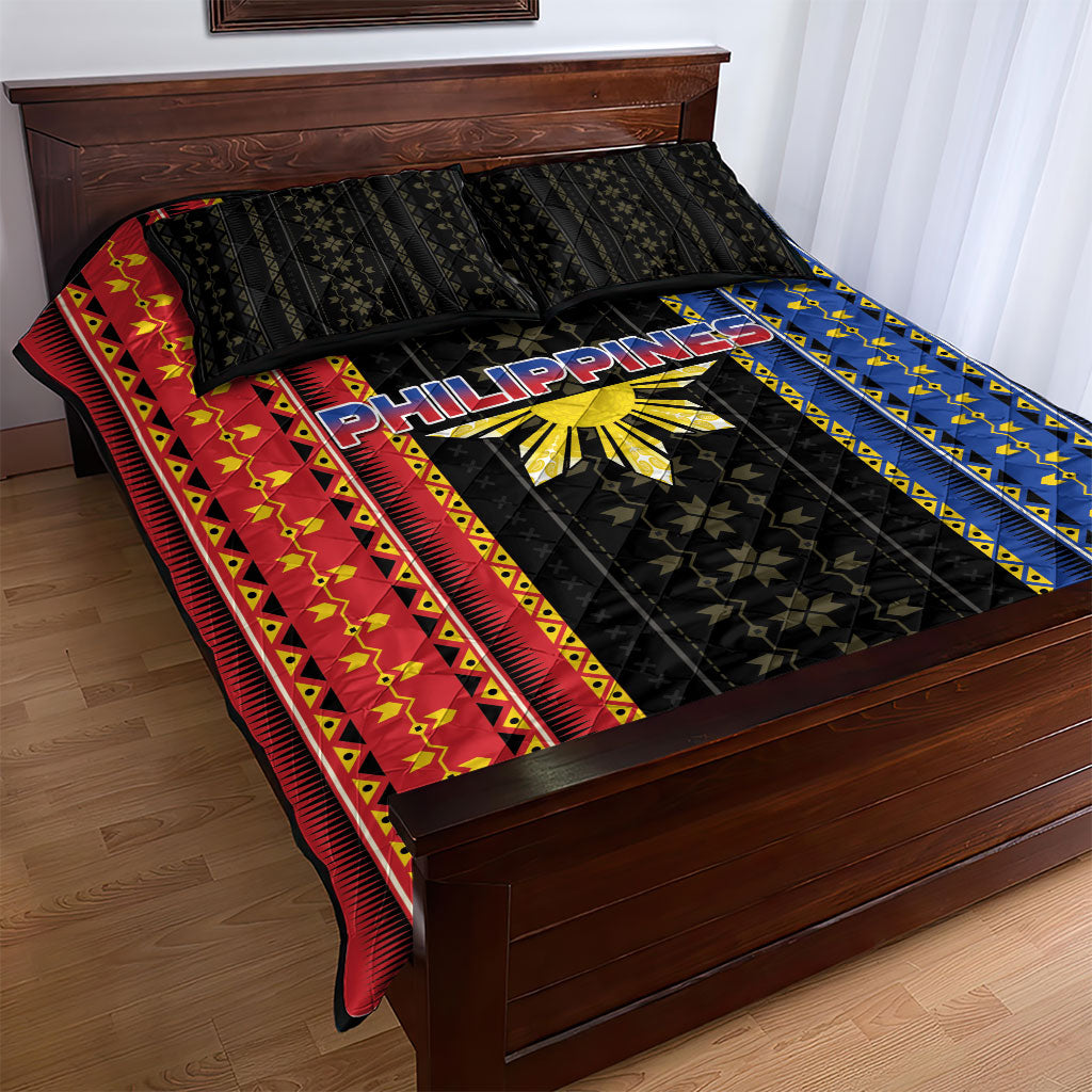 Philippines Filipinos Quilt Bed Set Igorot Tribal Inspiration Pattern Style