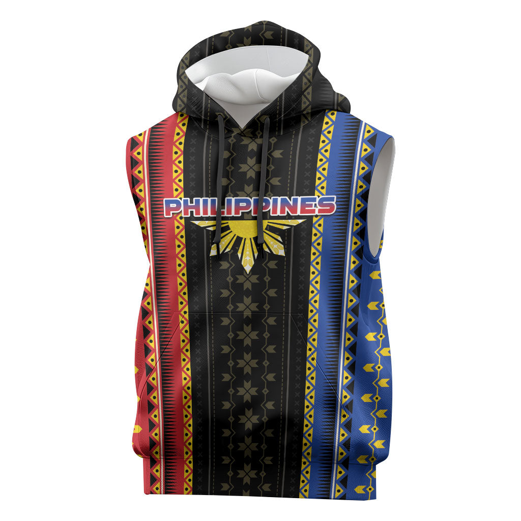 Personalised Philippines Filipinos Sleeveless Hoodie Igorot Tribal Inspiration Pattern Style