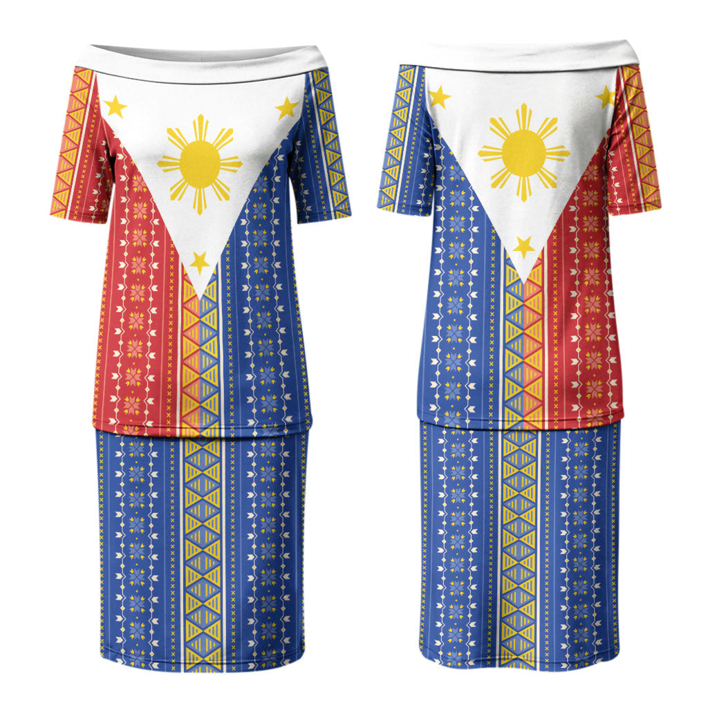 Philippines Sun Family Matching Puletasi and Hawaiian Shirt Igorot Tribal Inspiration