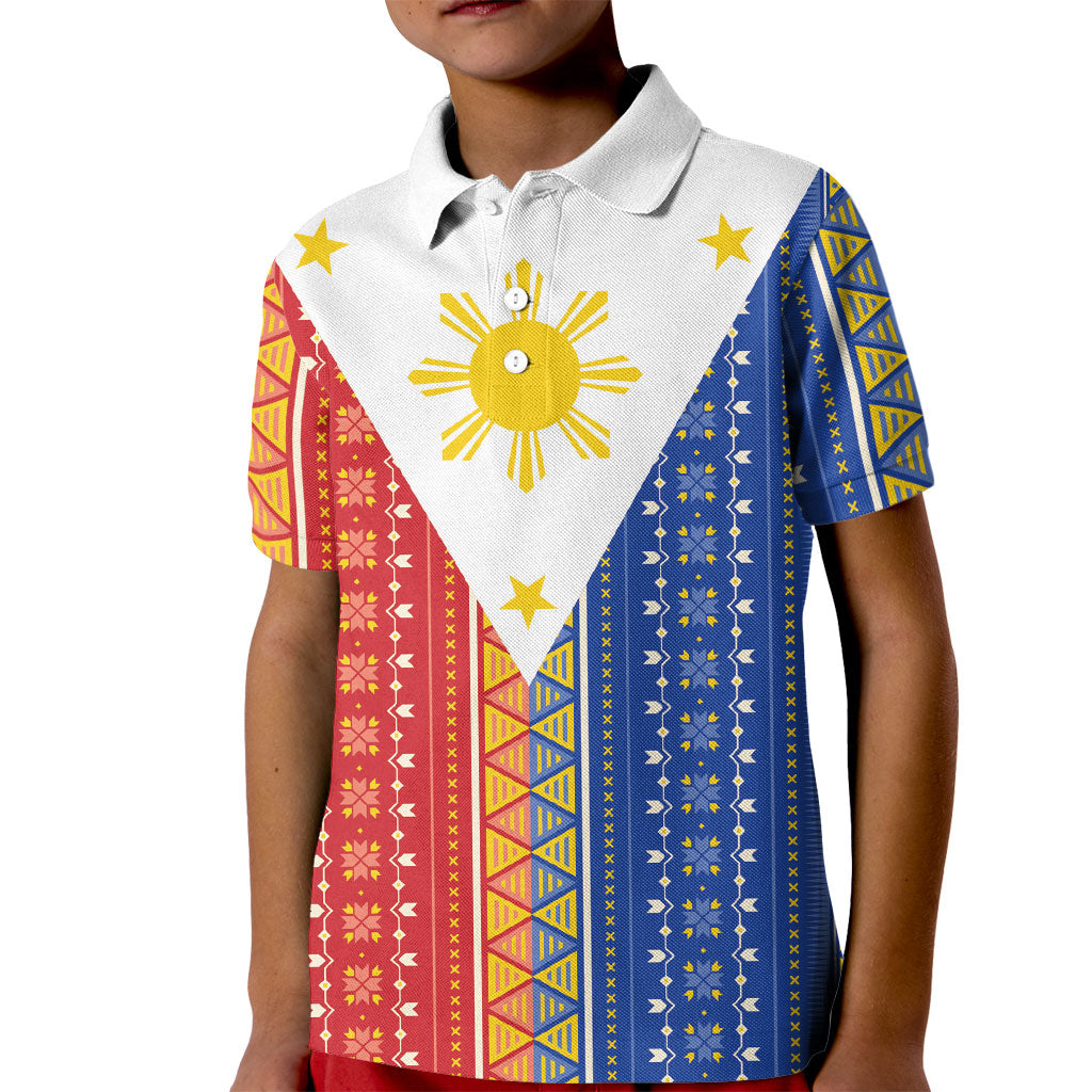 Philippines Sun Kid Polo Shirt Igorot Tribal Inspiration