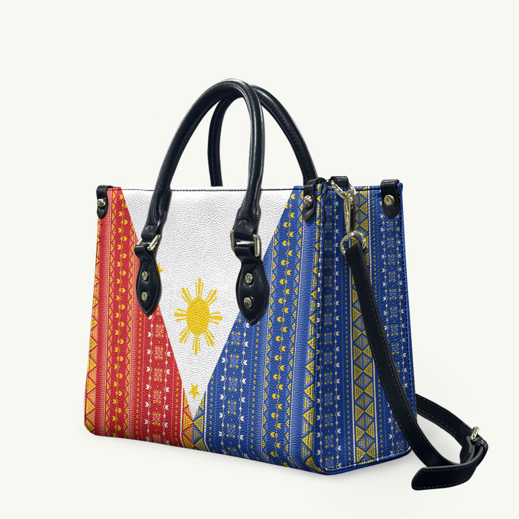 Philippines Sun Leather Bag Igorot Tribal Inspiration LT05 Colorful - Polynesian Pride