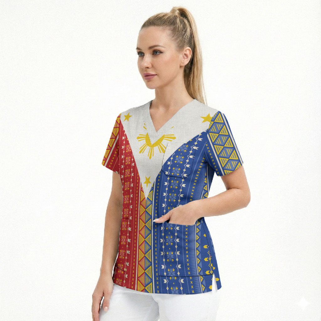 Philippines Sun Scrub Top Igorot Tribal Inspiration