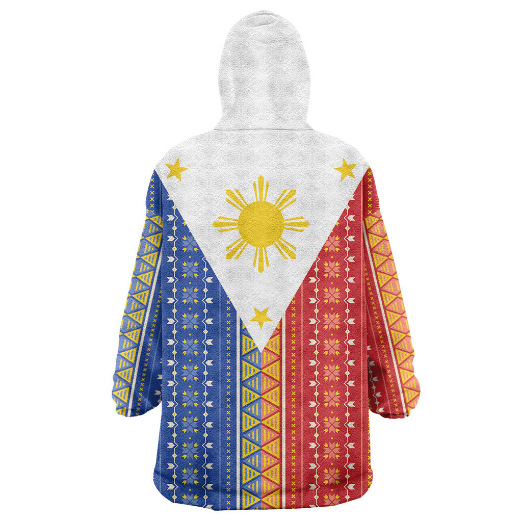 Philippines Sun Wearable Blanket Hoodie Igorot Tribal Inspiration