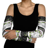Piko Hawaii Arm Sleeves Polynesian Pattern With Maile Pikake Honohono Lei