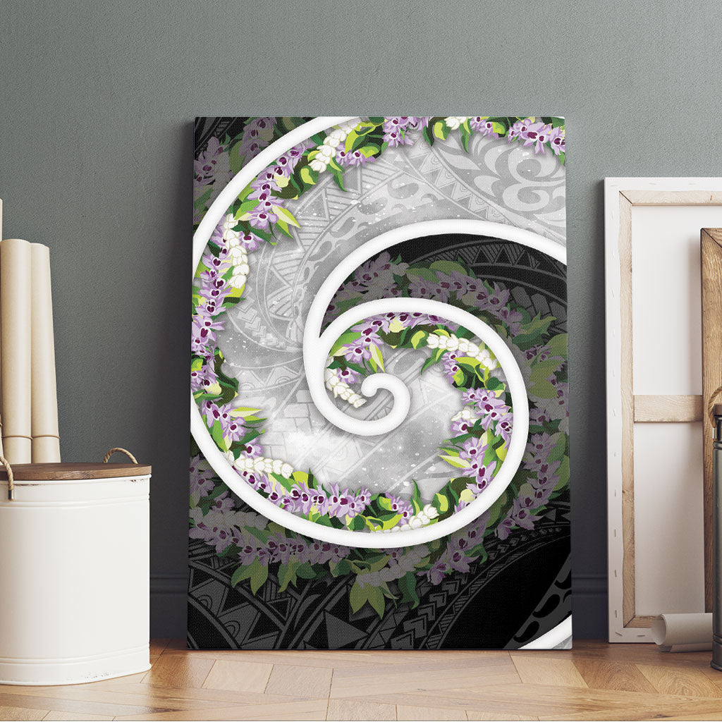 Piko Hawaii Canvas Wall Art Polynesian Pattern With Maile Pikake Honohono Lei