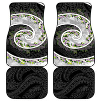Piko Hawaii Car Mats Polynesian Pattern With Maile Pikake Honohono Lei