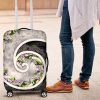 Piko Hawaii Luggage Cover Polynesian Pattern With Maile Pikake Honohono Lei