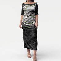 Piko Hawaii Puletasi Polynesian Pattern With Maile Pikake Honohono Lei
