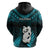 New Zealand Hoodie Manaia Maori Pattern With Turquoise Fern LT05 - Polynesian Pride