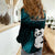 New Zealand Women Casual Shirt Manaia Maori Pattern With Turquoise Fern LT05 - Polynesian Pride