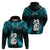 Personalized New Zealand Hoodie Manaia Maori Pattern With Turquoise Fern LT05 - Polynesian Pride