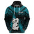 Personalized New Zealand Hoodie Manaia Maori Pattern With Turquoise Fern LT05 - Polynesian Pride