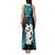 Personalized New Zealand Tank Maxi Dress Manaia Maori Pattern With Turquoise Fern LT05 - Polynesian Pride