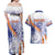 Personalised Marshall Islands Manit Day Couples Matching Off Shoulder Maxi Dress and Hawaiian Shirt Polynesian Tribal Tattoo Tropical Style