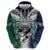 Custom New Zealand Warrior Hoodie Maori Tribal Pattern