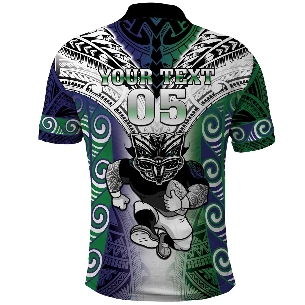 Custom New Zealand Warrior Polo Shirt Maori Tribal Pattern LT05 - Polynesian Pride