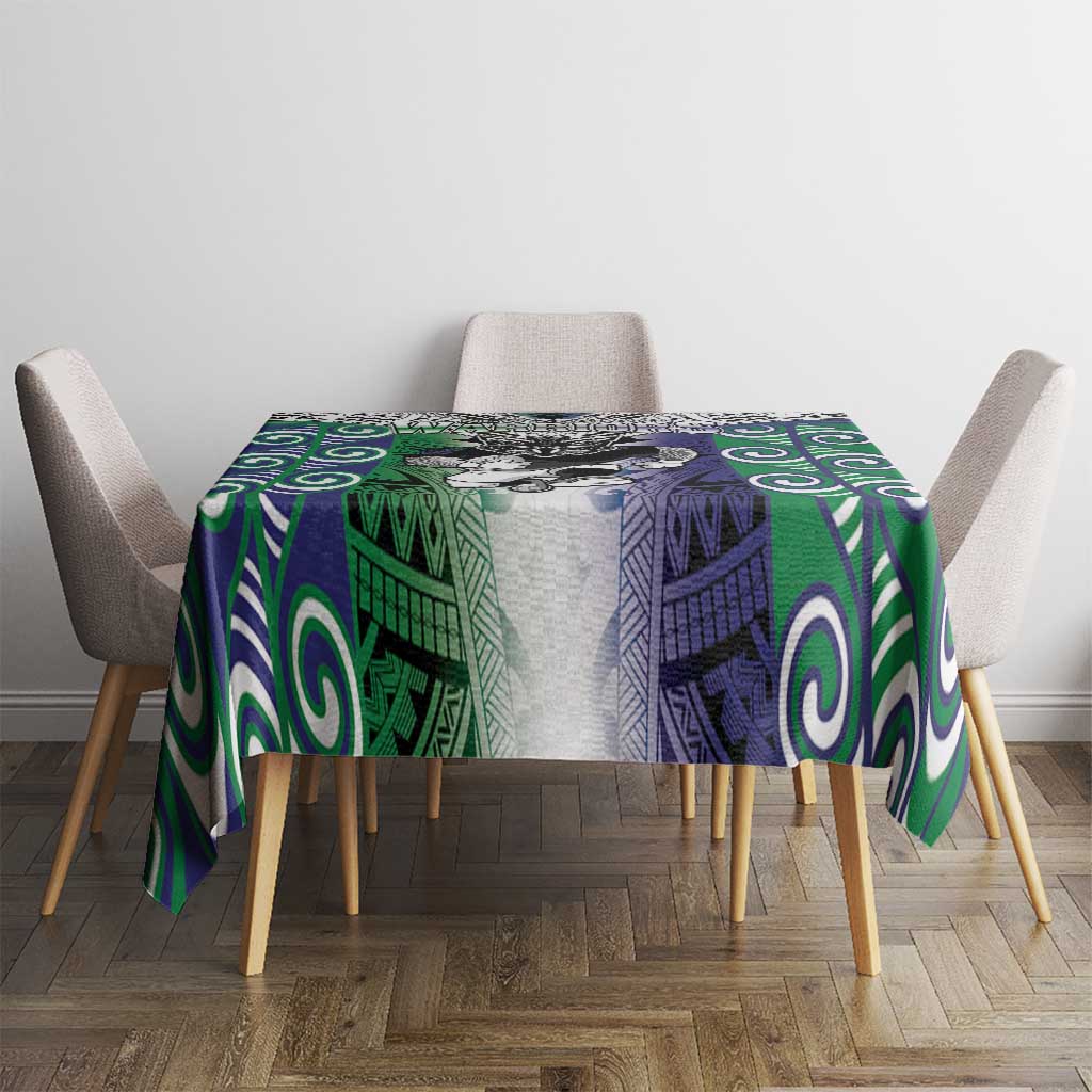 New Zealand Warrior Tablecloth Maori Tribal Pattern