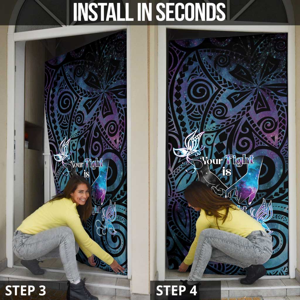 Suicide Awareness Door Cover You Are Not Alone - Polynesian Pride