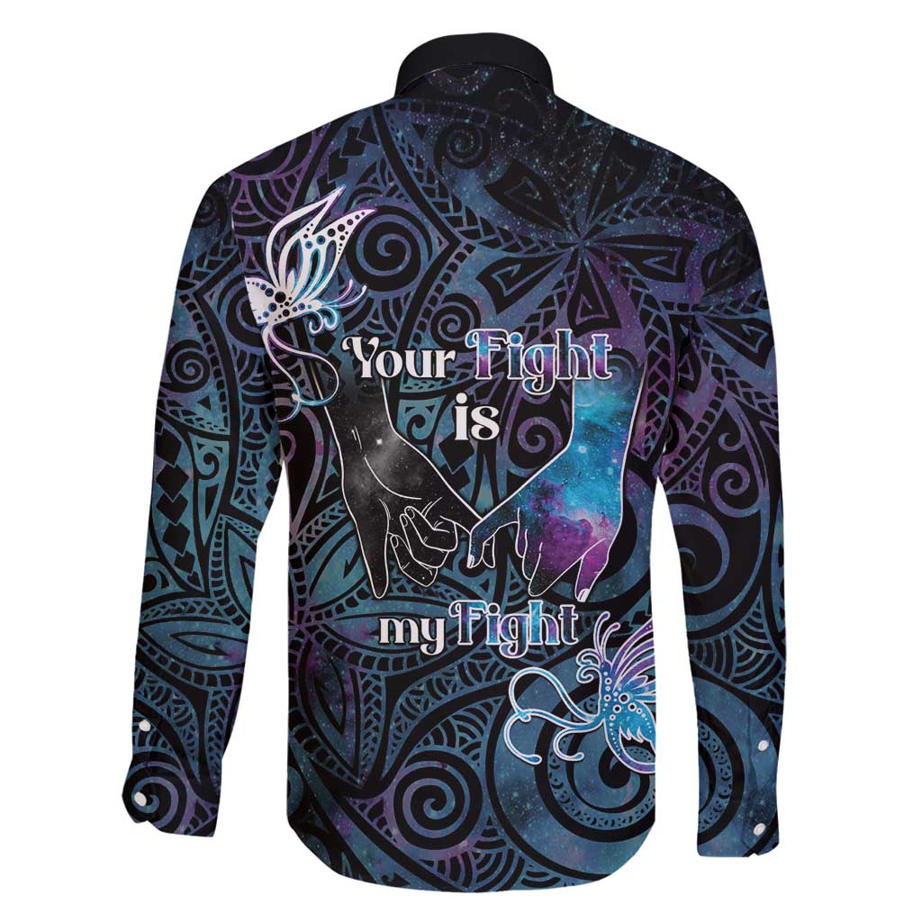 Suicide Awareness Family Matching Long Sleeve Bodycon Dress and Hawaiian Shirt You Are Not Alone - Polynesian Pride