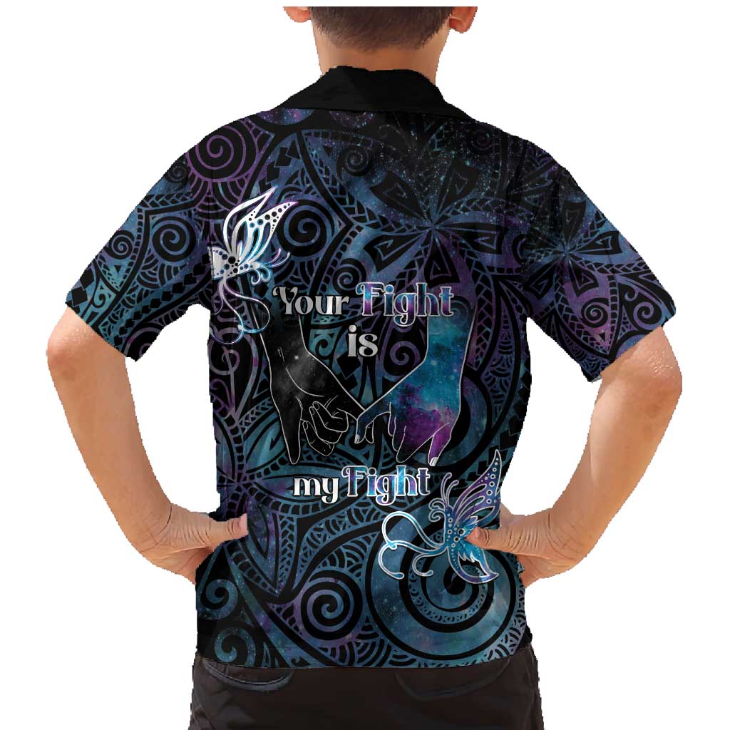 Suicide Awareness Family Matching Mermaid Dress and Hawaiian Shirt You Are Not Alone - Polynesian Pride