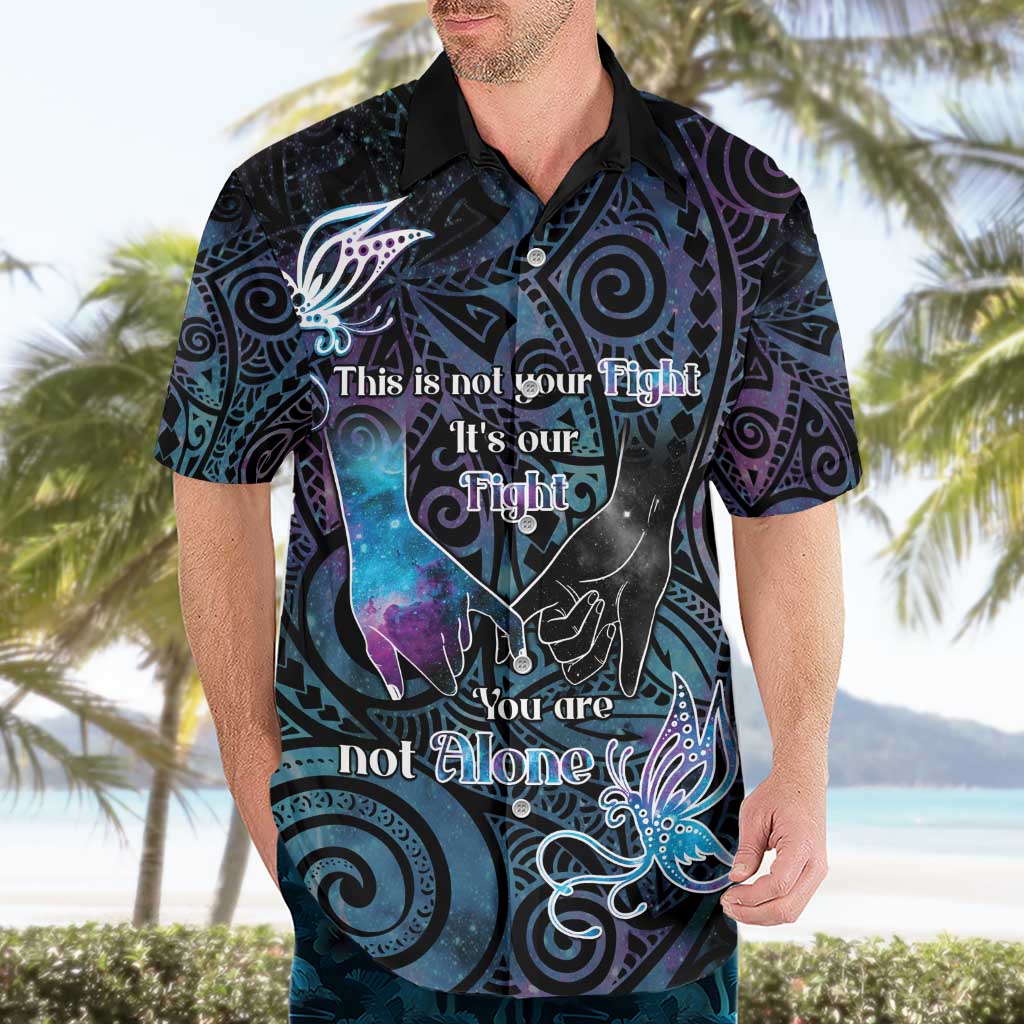 Suicide Awareness Hawaiian Shirt You Are Not Alone - Polynesian Pride
