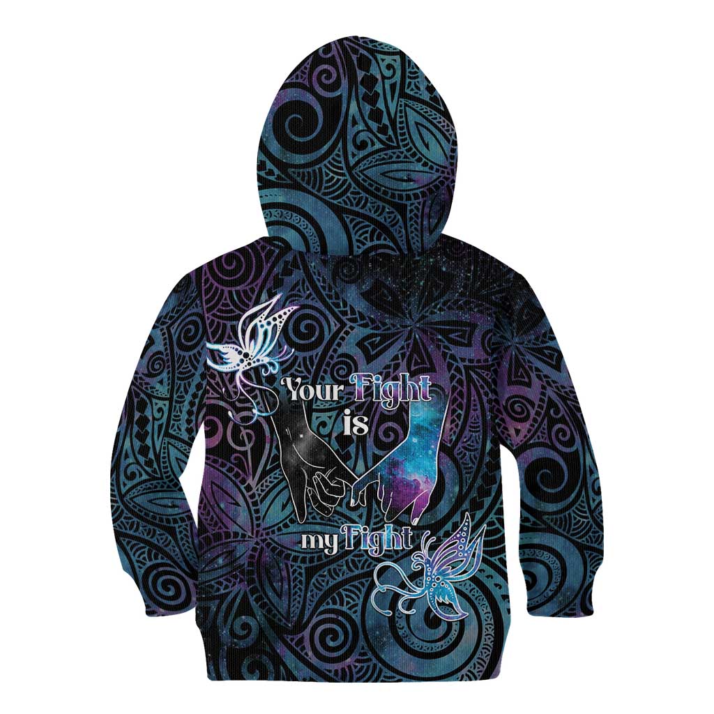 Suicide Awareness Kid Hoodie You Are Not Alone - Polynesian Pride