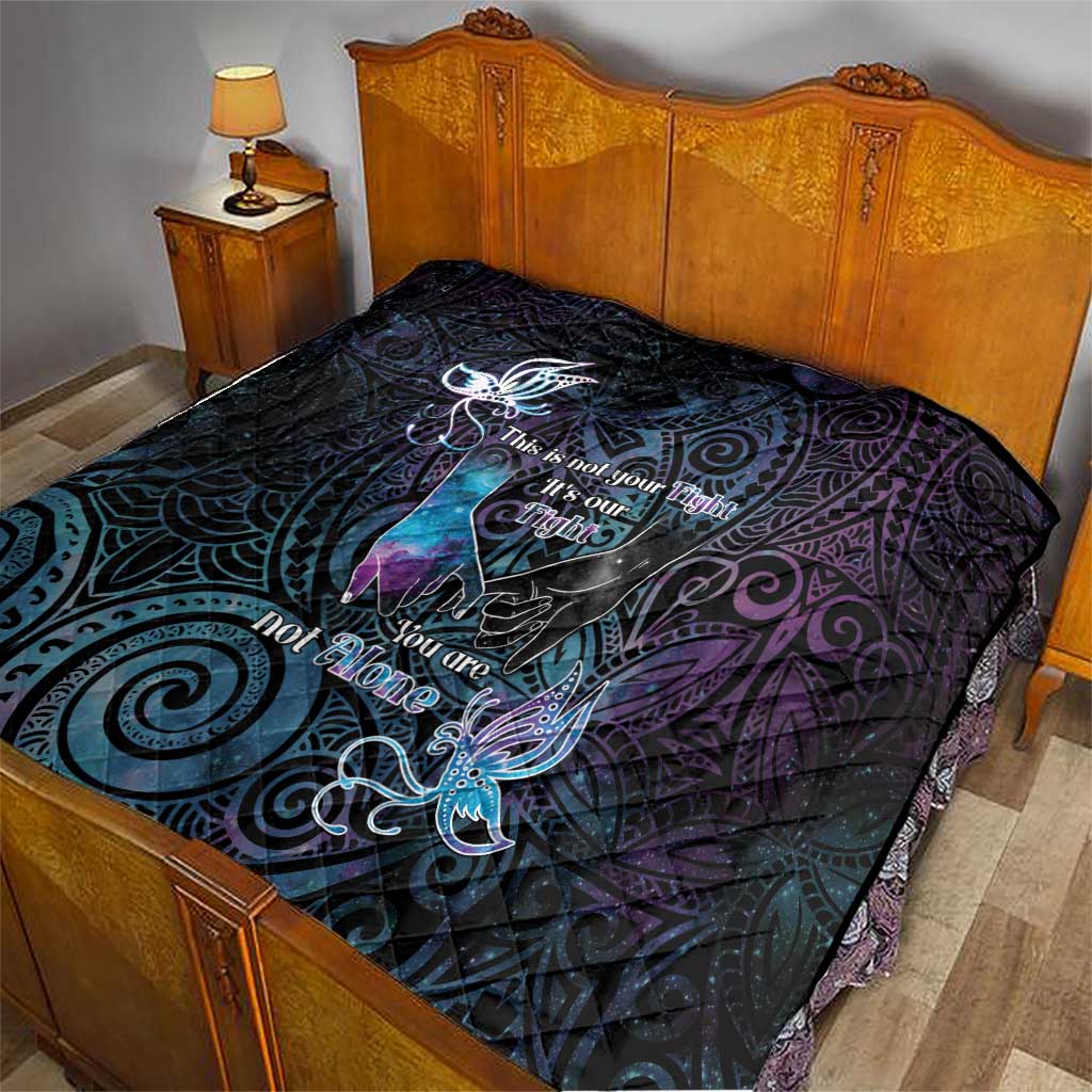 Suicide Awareness Quilt You Are Not Alone - Polynesian Pride