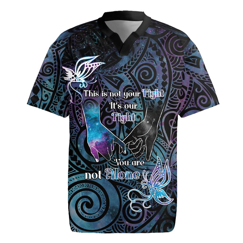Suicide Awareness Rugby Jersey You Are Not Alone - Polynesian Pride