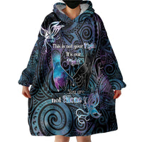 Suicide Awareness Wearable Blanket Hoodie You Are Not Alone - Polynesian Pride