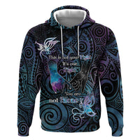 Suicide Awareness Zip Hoodie You Are Not Alone - Polynesian Pride