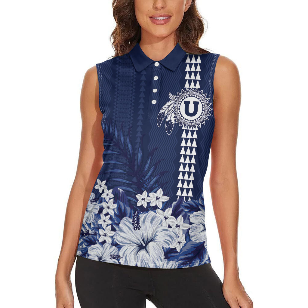 Personalized Utah State Women Sleeveless Polo Shirt Polynesian Style LT05 - Polynesian Pride