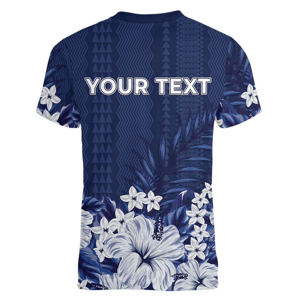 Personalized Utah State Women V-Neck T-Shirt Polynesian Style LT05 - Polynesian Pride