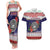 American Samoa Christmas Couples Matching Tank Maxi Dress and Hawaiian Shirt Poinsettia La Maunia Le Kilisimasi