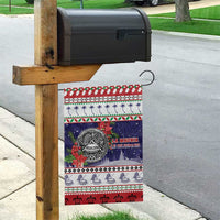 American Samoa Christmas Garden Flag Poinsettia La Maunia Le Kilisimasi