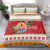 French Polynesia Christmas Bedding Set Coat Of Arms Merry Xmas