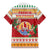 French Polynesia Christmas Family Matching Mermaid Dress and Hawaiian Shirt Coat Of Arms Merry Xmas