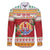 French Polynesia Christmas Family Matching Off The Shoulder Long Sleeve Dress and Hawaiian Shirt Coat Of Arms Merry Xmas