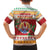 French Polynesia Christmas Family Matching Puletasi and Hawaiian Shirt Coat Of Arms Merry Xmas