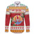 French Polynesia Christmas Family Matching Puletasi and Hawaiian Shirt Coat Of Arms Merry Xmas