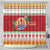 French Polynesia Christmas Shower Curtain Coat Of Arms Merry Xmas