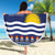 Kiribati Christmas Beach Blanket Coat Of Arms Tekeraoi Te Kiritimati