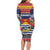 Kiribati Christmas Family Matching Long Sleeve Bodycon Dress and Hawaiian Shirt Coat Of Arms Tekeraoi Te Kiritimati