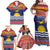 Kiribati Christmas Family Matching Off Shoulder Maxi Dress and Hawaiian Shirt Coat Of Arms Tekeraoi Te Kiritimati