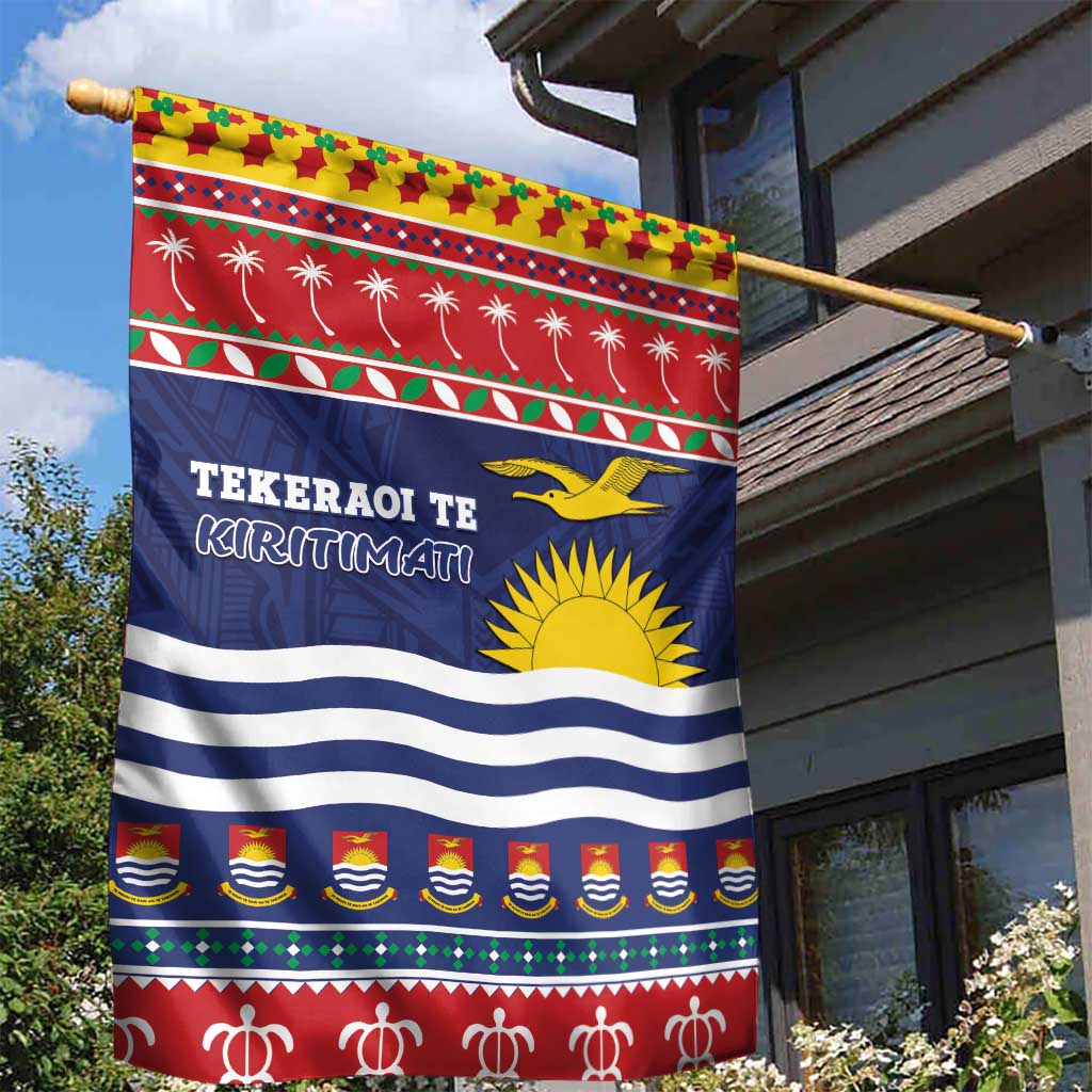 Kiribati Christmas Garden Flag Coat Of Arms Tekeraoi Te Kiritimati