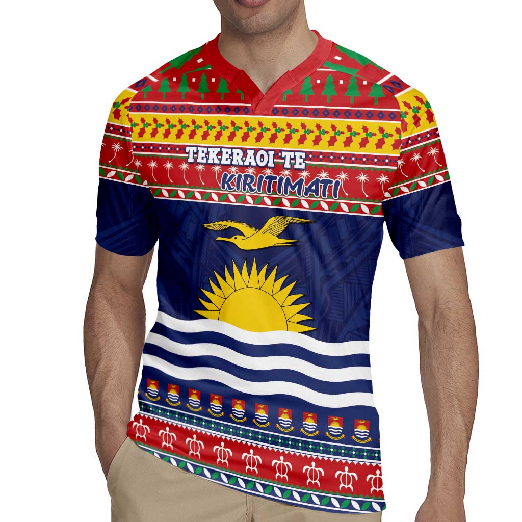 Kiribati Christmas Rugby Jersey Coat Of Arms Tekeraoi Te Kiritimati