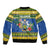 Solomon Islands Christmas Bomber Jacket Coat Of Arms Merry Xmas