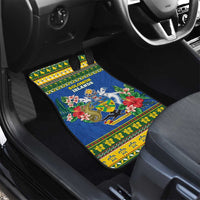 Solomon Islands Christmas Car Mats Coat Of Arms Merry Xmas
